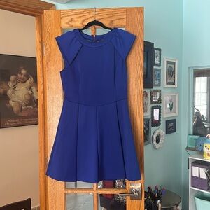 Ted Baker Royal Blue Dress Kipp TB 4 US 10 altered to include a pocket!